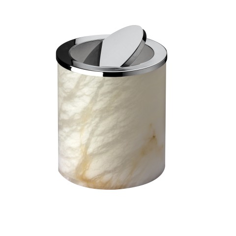 Papelera con tapa en alabastro de la marca Widish| Terracerámica