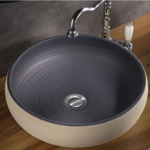 Ciocco de Terzofoco es un lavabo sobre encimera | Terracerámica