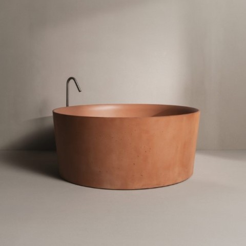 Sira Valley es una bañera exenta de hormigón en colores | Terracerámica