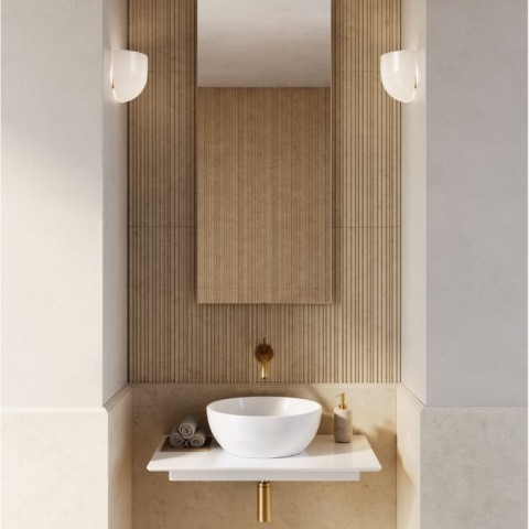 Green es un lavabo cerámico sobreencimera  de Catalano | Terracerámica