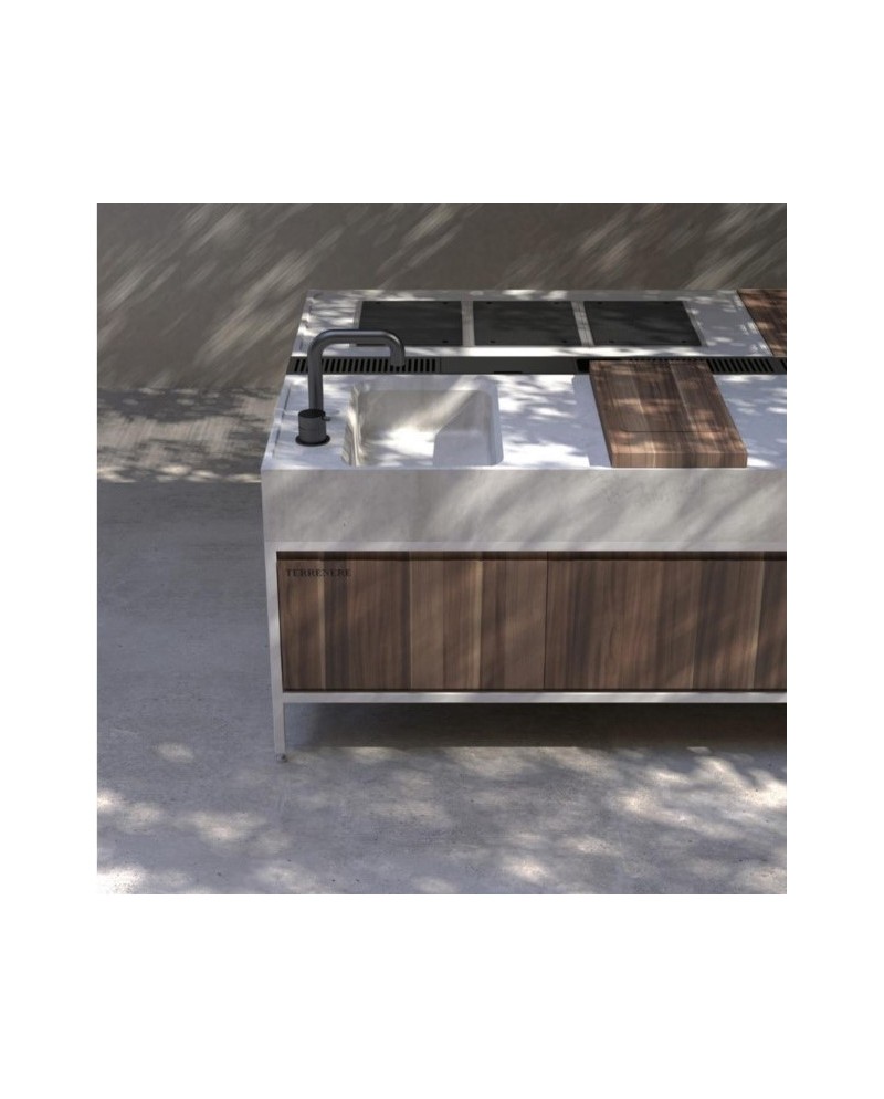 Cocina exterior de la marca Terrenere. Varios acabados | Terracerámica