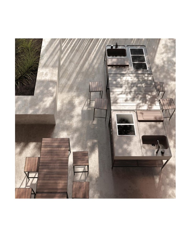 Cocina exterior de la marca Terrenere. Varios acabados | Terracerámica