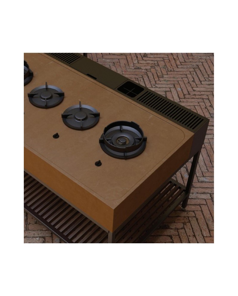 Cocina exterior de la marca Terrenere. Varios acabados | Terracerámica