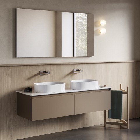 Zero es un lavabo cerámico sobreencimera  de Catalano | Terracerámica