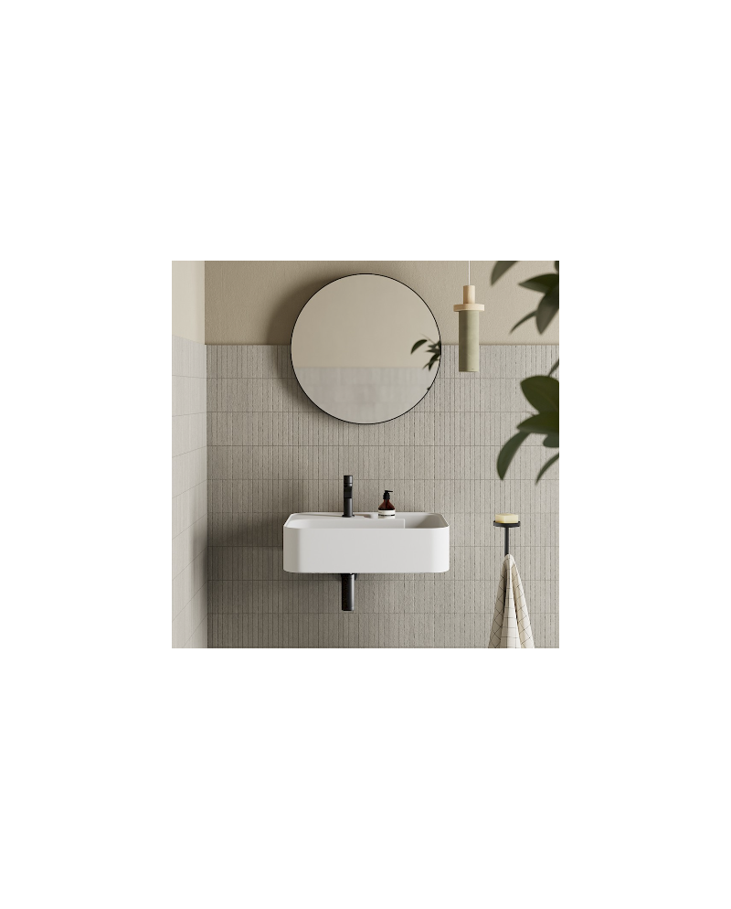 Trama 60 es un lavabo cerámico de colores de Nic | Terracerámica