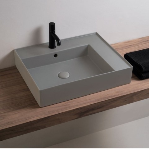 Enjoy es un lavabo rectangular en colores de Cielo | Terracerámica