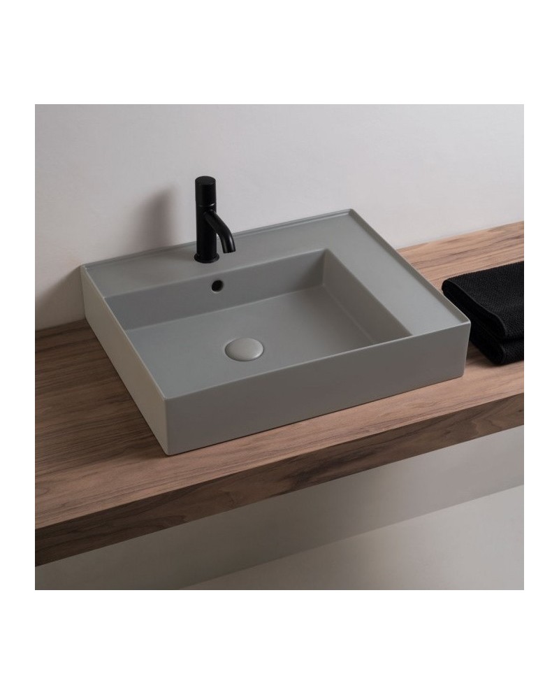 Enjoy es un lavabo rectangular en colores de Cielo | Terracerámica