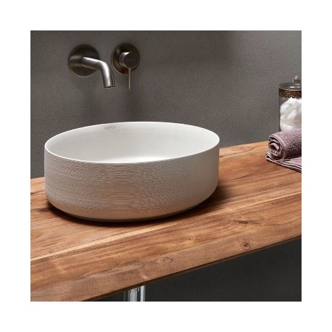BATHCO CARNAC LAVABO SOBRE ENCIMERA PORCELANA TEXTURIZADA