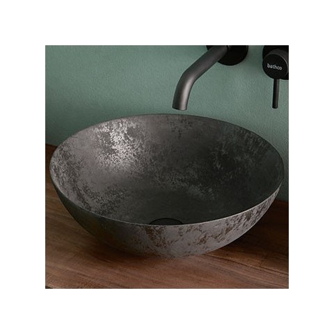 BATHCO ATELIER LAVABO NEGRO MATE PORCELANA