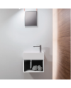 Lavabo suspendido rectangular con mueble de Falper | Terracerñamica