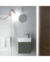Lavabo suspendido rectangular con mueble de Falper | Terracerñamica