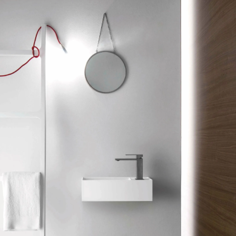 Lavabo rectangular suspendido en colores de Falper | Terracerámica