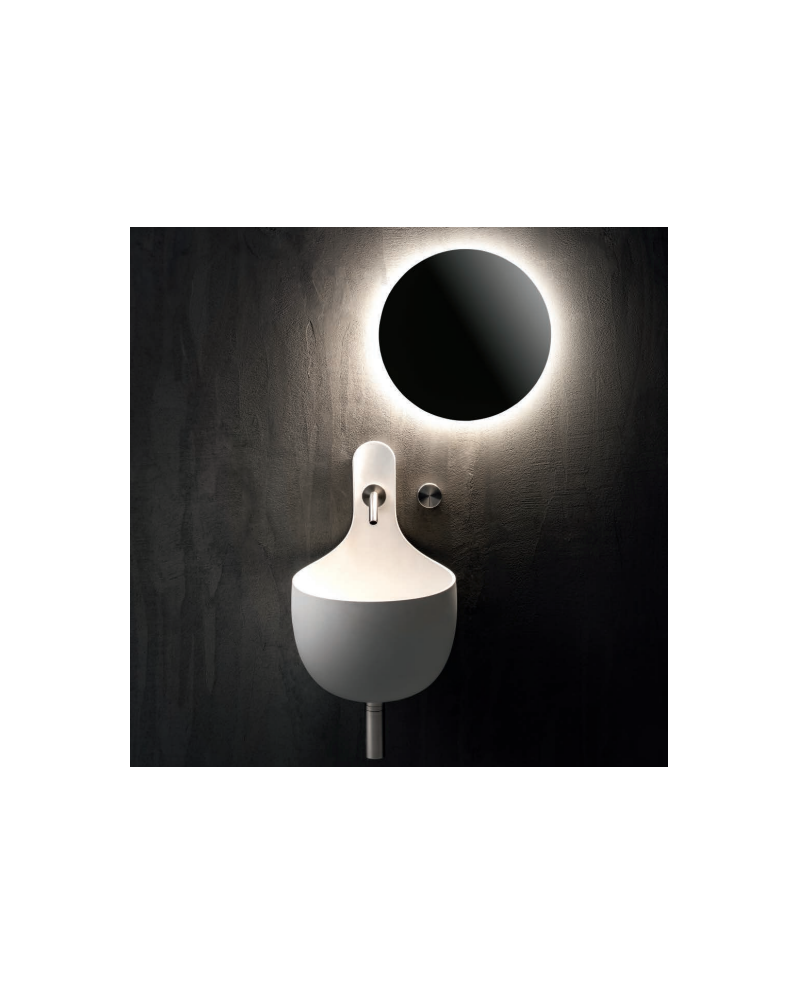 Lavabo-mural redondo suspendido en colores de Falper | Terracerámica