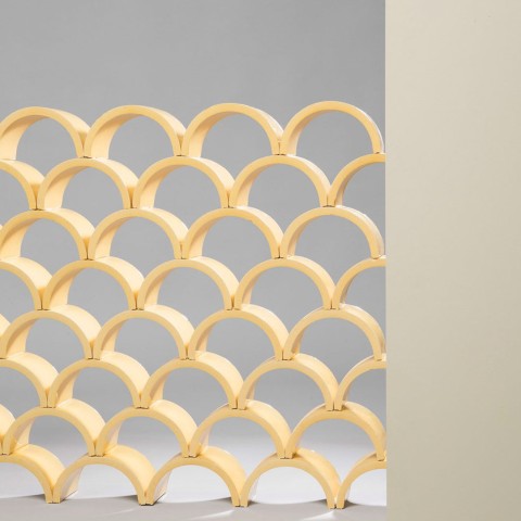 Celosía Curva en barro extrusado | Terracerámica