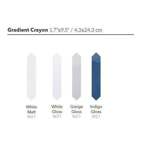 Gradient Crayon es un revestimiento de la marca Wow | Terracerámica