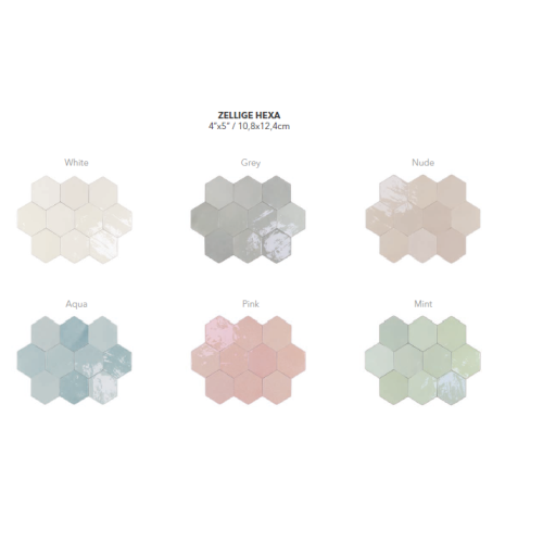 Zellige Hexa es un revestimiento de la marca Wox | Terracerámica