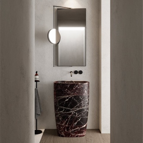 Milk es un lavabo exento de Nic en colores | Terracerámica