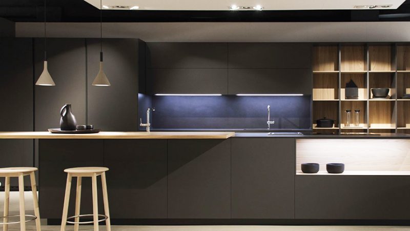 El color negro, tendencia rotunda para las cocinas
