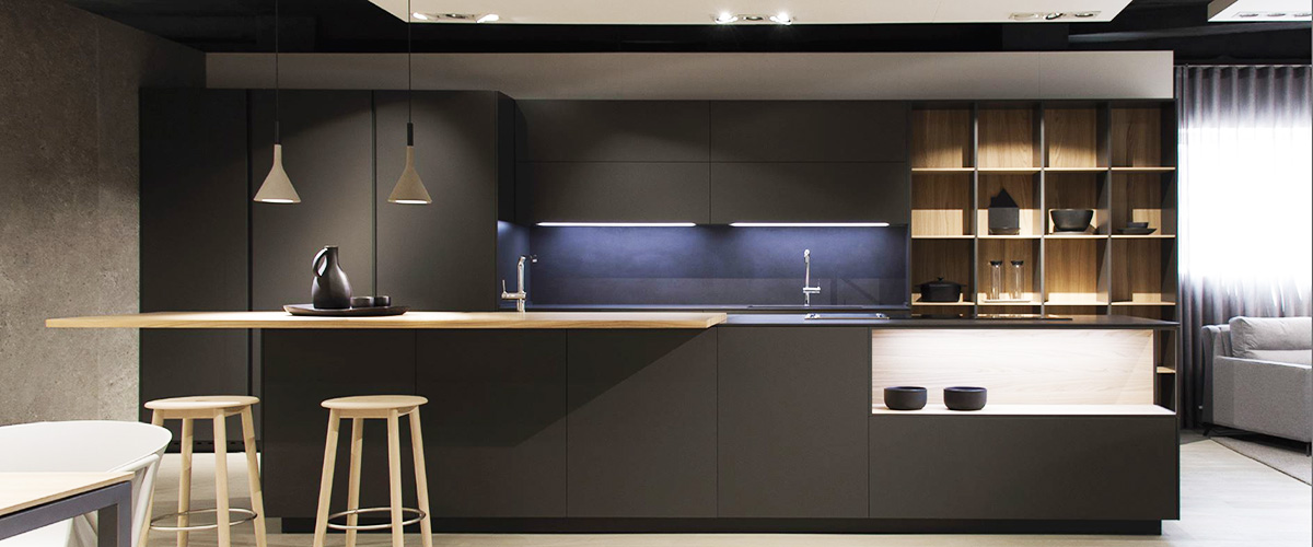 El color negro, tendencia rotunda para las cocinas