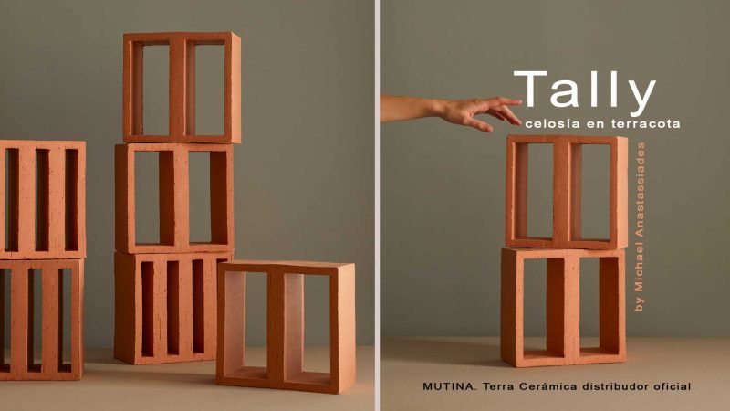 Celosía Tally de Mutina: un diseño sencillo que decora cualquier espacio